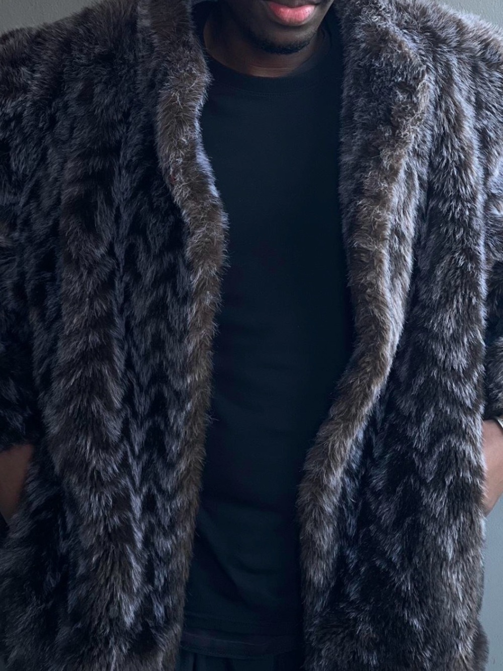 🤎 Ultimate Vintage Oversized Faux Fur Statement Coat 🤎